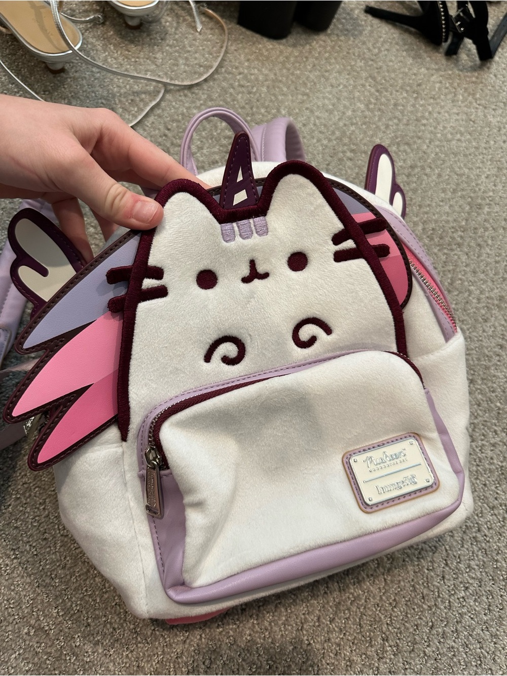 Loungefly Pusheen Unicorn Mini Backpack in White, Pink & Lavender
